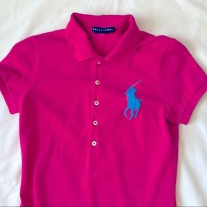 Ralph Lauren Big Polo Pony Dress Fuchsia/HotPink XS